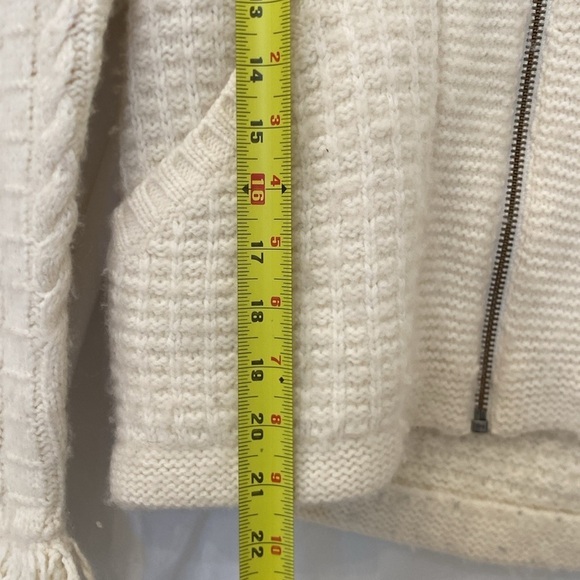 Madewell cream grandpa cardigan zip up size XS - Picture 6 of 8